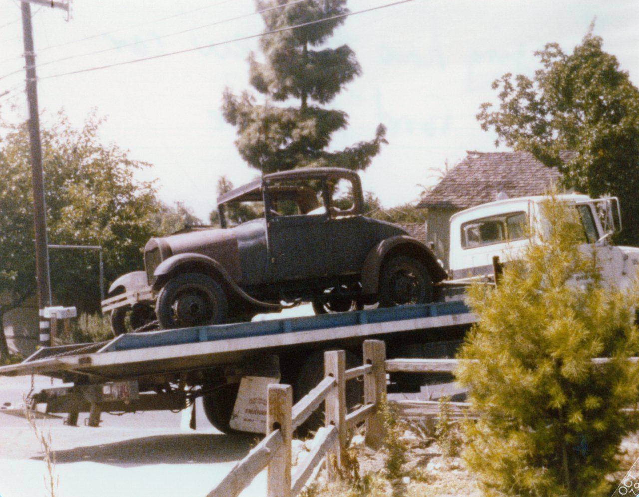 Adrians first 1928 Model A Coupe- Sept 1879- Freeman Ave- La Crescenta